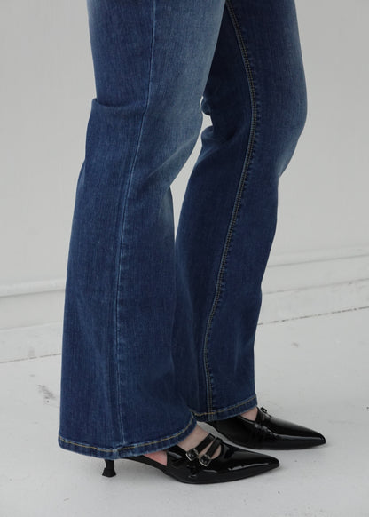 Mini Mid Rise Bootcut Jeans